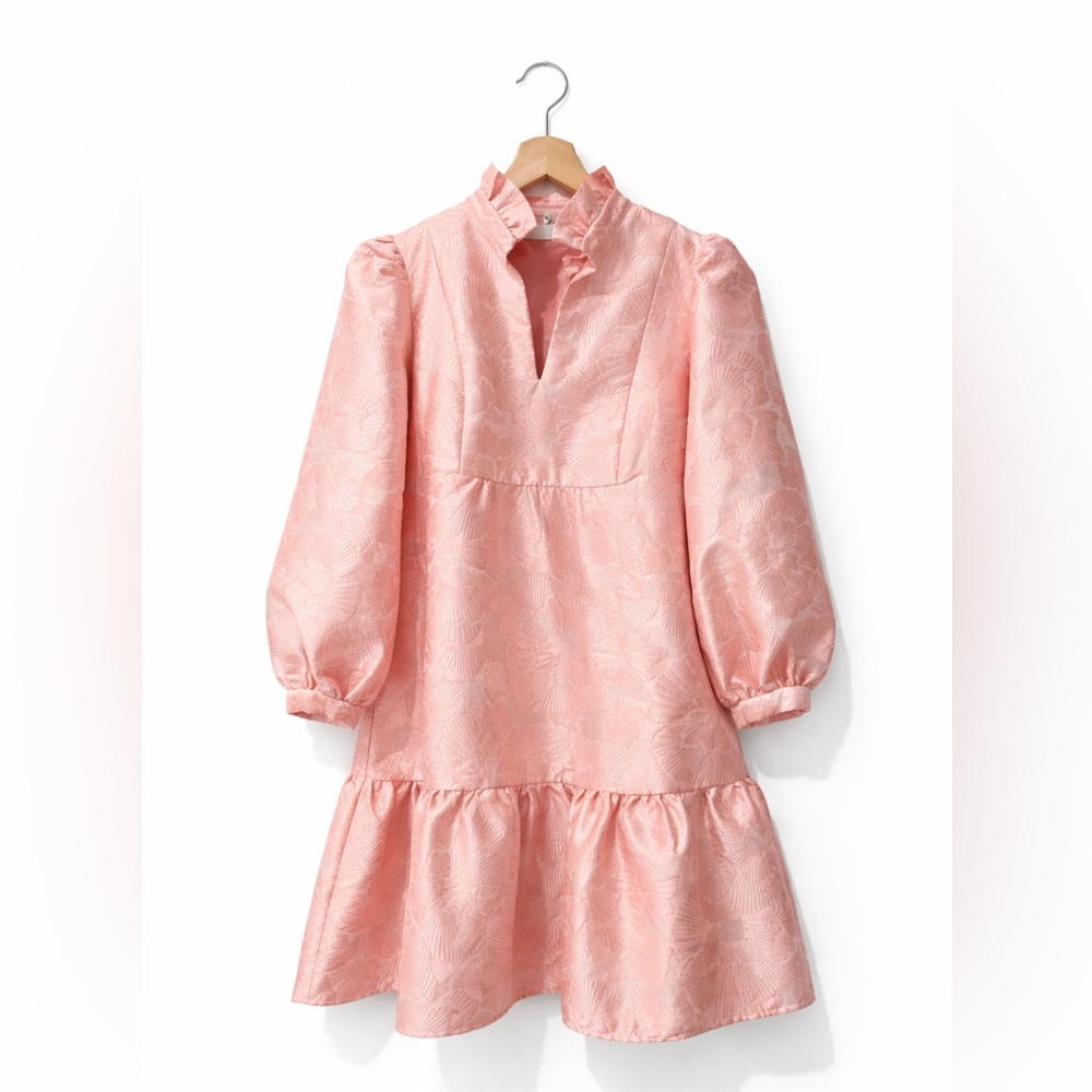 TUCKERNUCK Bellini Fil Coupe Palmerston Dress MEDIUM Pink Mini Easter Dress - Picture 3 of 5
